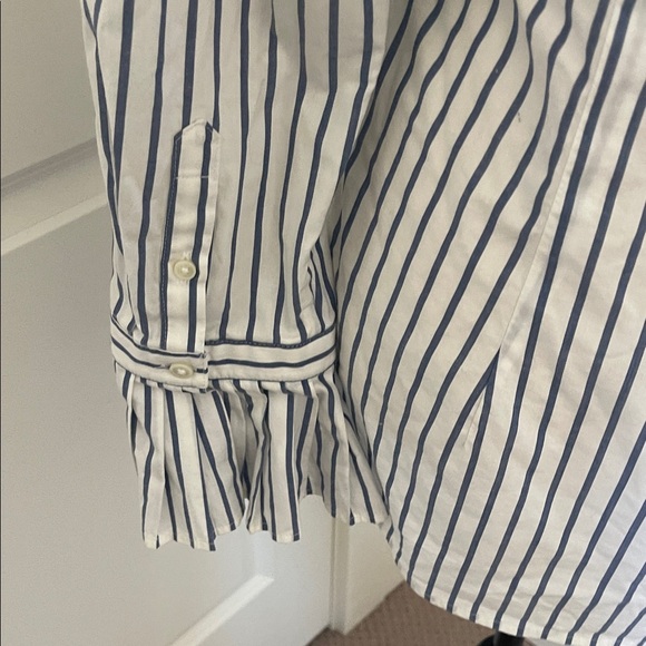 Banana Republic Blue and White Striped Shirt - Picture 9 of 10